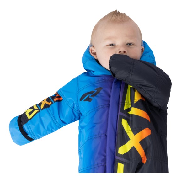 Детский комбинезон FXR CX с утеплителем Blue/Inferno, 0-6 Детский комбинезон FXR CX с утеплителем Blue/Inferno, 0-6