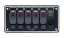 Панель бортового питания 5 переключателей, USB зарядка