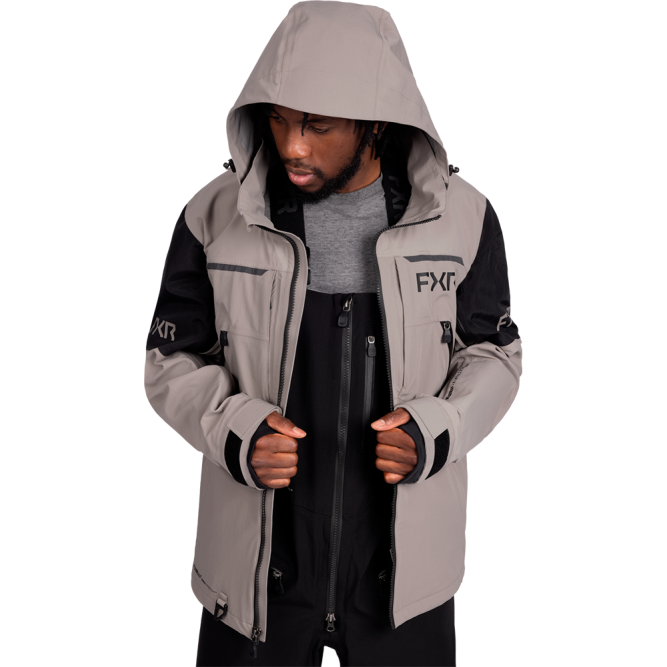 Куртка FXR Ridge Pro Trilaminate  с утеплителем Stone/Black, L