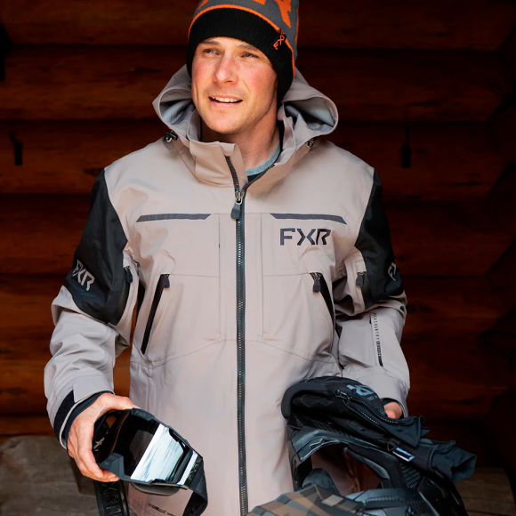 Куртка FXR Ridge Pro Trilaminate  с утеплителем Stone/Black, L