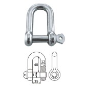 Скоба такелажная с винтовым пальцем 12 мм оцинков.сталь Скоба такелажная с винтовым пальцем 12 мм оцинков.сталь