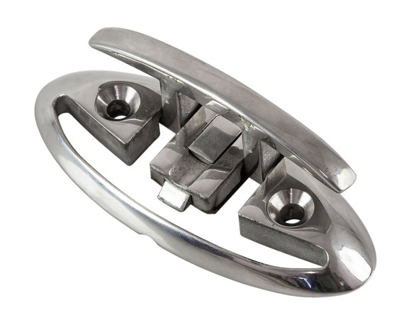 Утка швартовая откидная 85мм, сталь