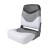 Сиденье мягкое складное Premium High Back Boat Seat, бело-серое
