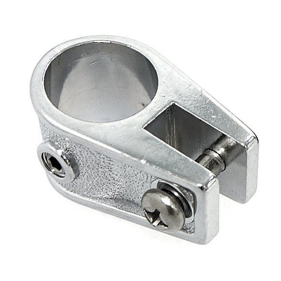 Кронштейн рамы тента 7/8" скользящий, сталь хромированная