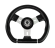 Рулевое колесо ELBA SPORT обод черный, спицы серебряные д. 320 мм