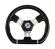 Рулевое колесо ELBA SPORT обод черный, спицы серебряные д. 320 мм