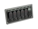 Панель бортового питания 5 переключателей, USB зарядка, индикация, автоматы