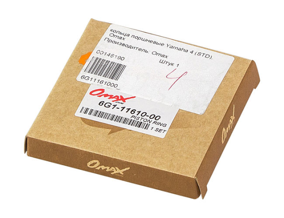 Кольца поршневые Yamaha 4 (STD), Omax