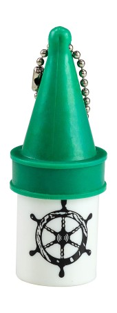 Брелок для ключей пластиковый, зеленый