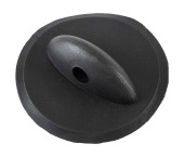 Крепление леера, круглое, отверстие 12 мм, черное Крепление леера, круглое, отверстие 12 мм, черное