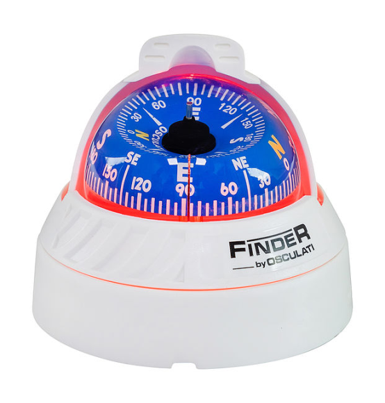 Компас FINDER размер 2" 5/8 (67 мм), накладной, белый