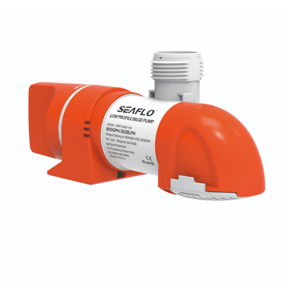 Помпа водооткачивающая автоматическая SeaFlo трюмная, 12V 800 галлон/час, патрубок 19/25/29 мм