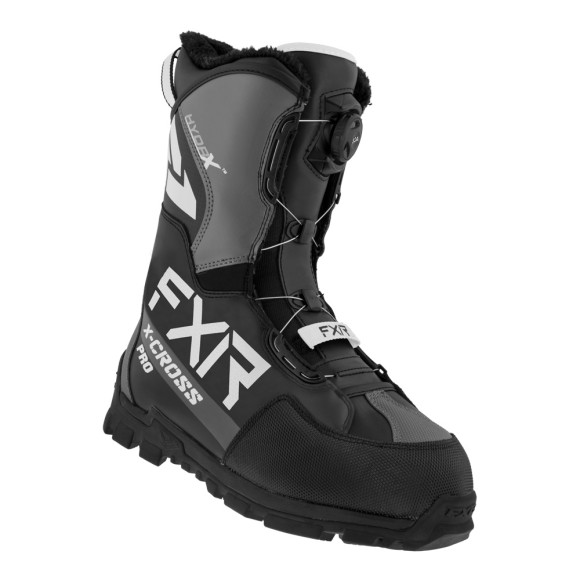 Ботинки FXR X-Cross Pro BOA с утеплителем Black/White, 5/7/37