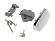 Ручка врезная с замком 79мм, хромированная, D7мм