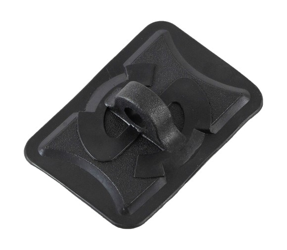 Крепление леера для лодки, прямоугольное, сквозное отверстие 12 мм, черное Крепление леера для лодки, прямоугольное, сквозное отверстие 12 мм, черное