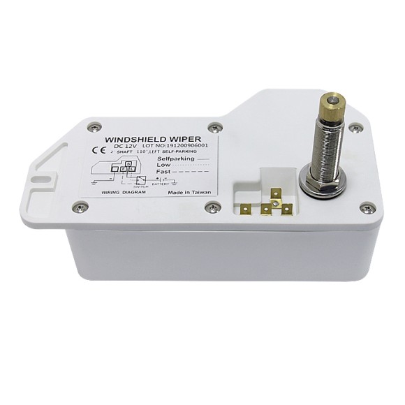 Электропривод стеклоочистителя 12В, 2", 83-120грд, водозащищенный