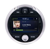 Морская магнитола MRH-301, Zone Control, серебристый ободок, Marine Rocket Морская магнитола MRH-301, Zone Control, серебристый ободок, Marine Rocket