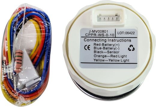 Указатель давления масла 0-10 бар, белый циферблат, нержавеющий ободок, д. 52 мм, Marine Rocket Указатель давления масла 0-10 бар, белый циферблат, нержавеющий ободок, д. 52 мм, Marine Rocket