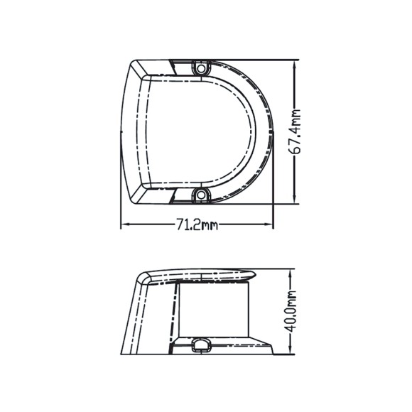 Огонь ходовой (комбинированный) AAA пластик, светоидиодный Огонь ходовой (комбинированный) AAA пластик, светоидиодный