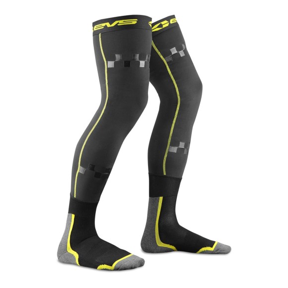Детские чулки под защиту EVS Fusion Black/Hi-Viz Yellow, Youth, Артикул: FSN-HIVIZ-Y