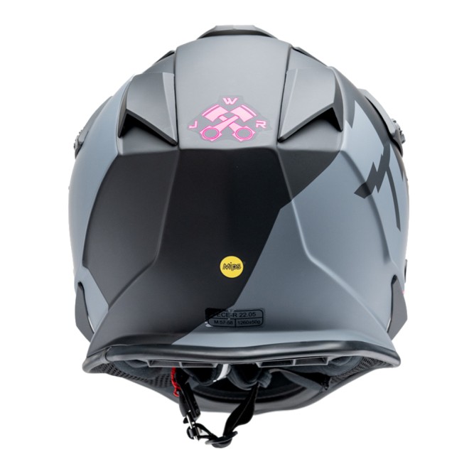 Шлем Jethwear Phase Black/Grey/Pink, S (55-56cm)