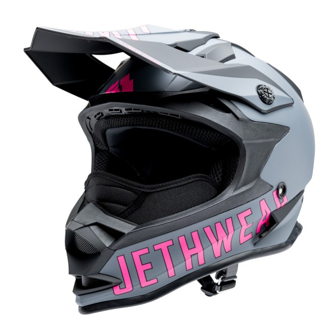 Шлем Jethwear Phase Black/Grey/Pink, S (55-56cm)