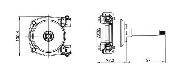 Редуктор рулевой ZTS с тросом 11 футов (3,35 м)