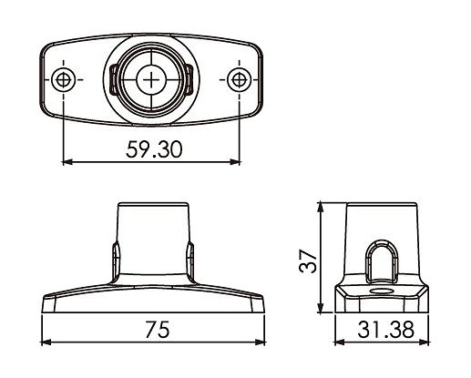 Огонь топовый на стойке 4", светодиодный