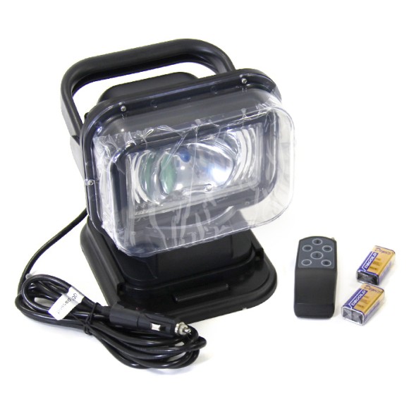 Прожектор стационарный галогеновый с ДУ NEKEKE 12В, черный