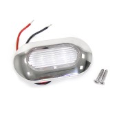 Светильник для подсветки палуб и трапов светодиодный, синий свет, нерж. сталь