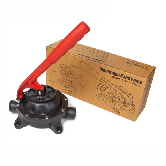 Помпа водооткачивающая ручная SeaFlo мембранная, 20 л/мин, патрубок 34,5 мм