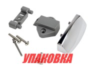 Ручка врезная с замком 79мм, хромированная, D7мм (упаковка из 10 шт.)