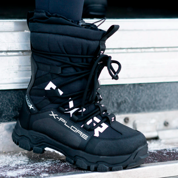 Ботинки FXR X-Plore Short с утеплителем Black/White, 10.5/12.5/44