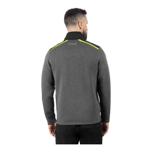 Толстовка FXR Altitude Tech Zip-Up Asphalt/Hi Vis, L Толстовка FXR Altitude Tech Zip-Up Asphalt/Hi Vis, L