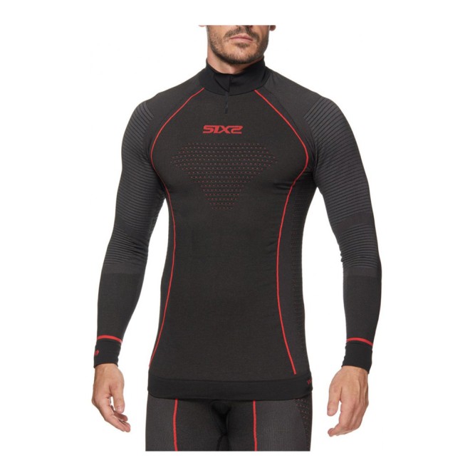 Термокофта SIXS TS13W CU Black/Red, 3XL/4XL
