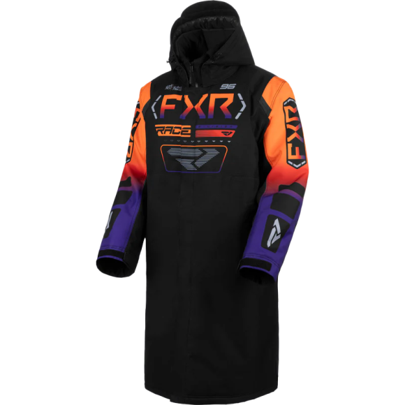 Пальто FXR Warm-Up с утеплителем Black/Orange/Purple, XXS