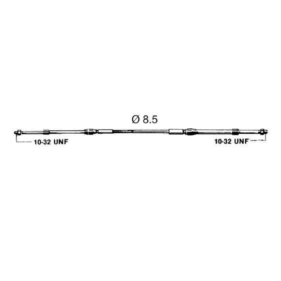 Трос управления C8  8" (2,44м)