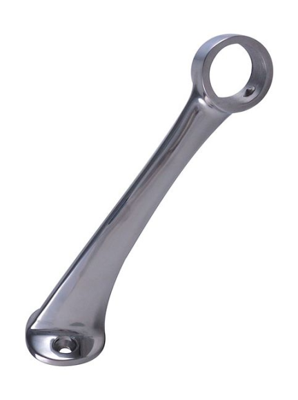 Стойка поручня проходная под трубу 7/8" (22 мм), поперечная, высота 152 мм