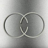 Кольца поршневые, комплект на один поршень Yamaha 55, 75-90 (0.25mm) (Osaka)