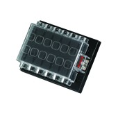 Панель предохранителей AAA с быстроразъемной клеммной колодкой без болтов, 12 бандов Панель предохранителей AAA с быстроразъемной клеммной колодкой без болтов, 12 бандов