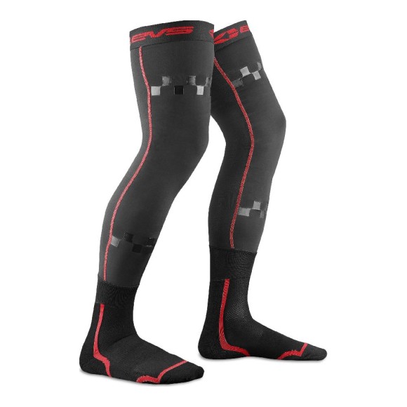 Чулки под защиту EVS FUSION Black/Red, S/M, Артикул: FSN-R/BK-S/M