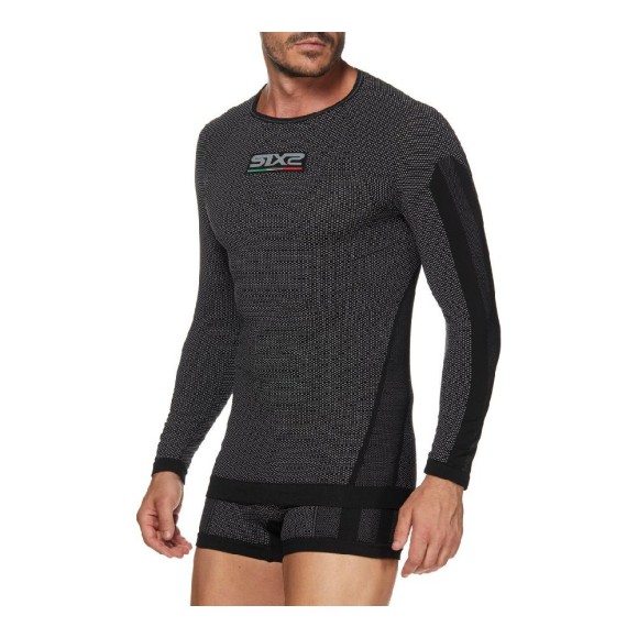 Лонгслив SIXS TS2 4-season Black Carbon, XS