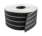 Покрытие палубное 200ммx5мм, черный, белая полоса, Marine Rocket,уценен