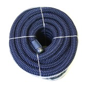 Плетеный швартовый трос c огоном 20мм*15м тёмно-синий