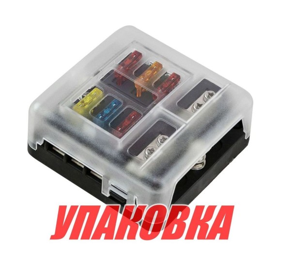 Блок на 6 предохранителей, Marine Rocket (упаковка из 20 шт.)