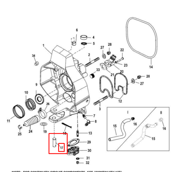Штифт транцевого подшипника Mercruiser Alpha One/Bravo I/II/III (17-99353) (Quicksilver)