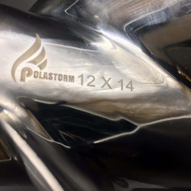 Гребной винт Yamaha 40-55, F30-60 (3x11-3/8x14) (Сталь) (Polastorm)