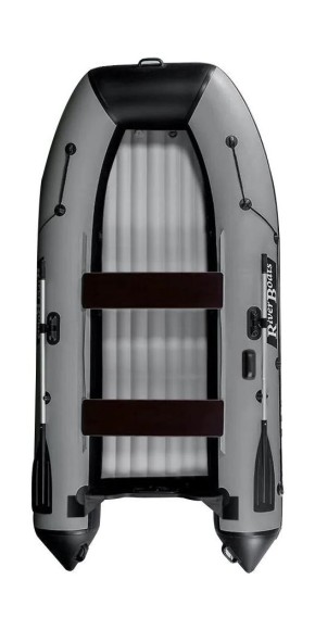 Надувная лодка ПВХ, RiverBoats RB 330 НДНД, черно-серый Надувная лодка ПВХ, RiverBoats RB 330 НДНД, черно-серый
