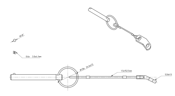 Палец с тросиком