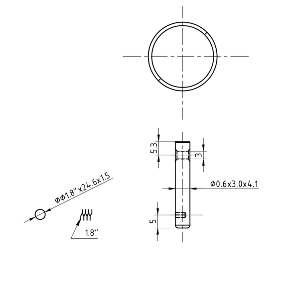 Палец с тросиком